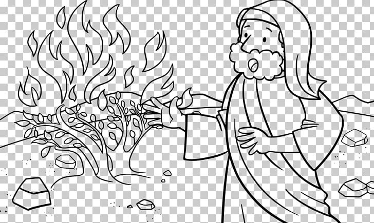 Bible Burning Bush Coloring Book PNG, Clipart, Angle, Arm, Artwork, Bible, Bible Story Free PNG Download