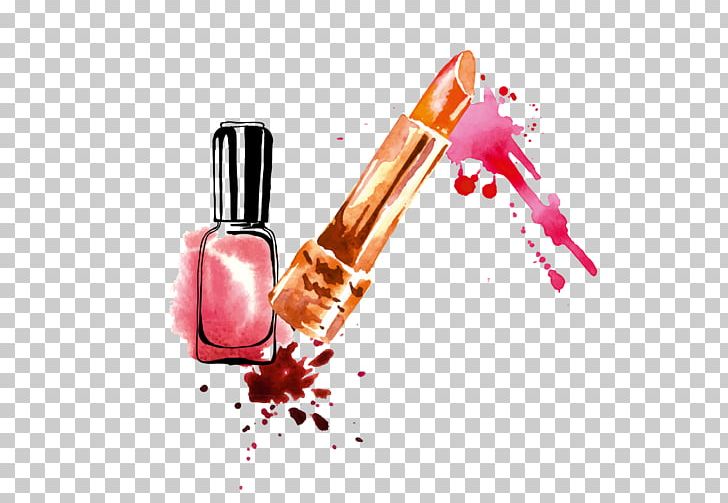 Lipstick Nail Polish Drawing PNG, Clipart, Accessories, Beauty, Cartoon Lipstick, Cosmetic, Cosmetics Free PNG Download