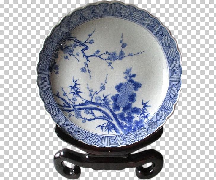 Plate Ceramic Blue And White Pottery Porcelain Tableware PNG, Clipart, Blue And White Porcelain, Blue And White Pottery, Ceramic, Dinnerware Set, Dishware Free PNG Download