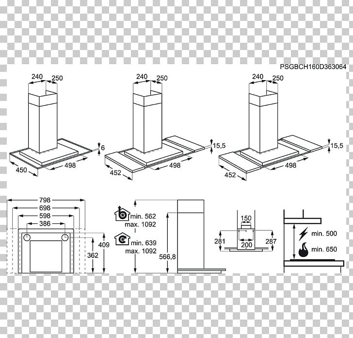 Exhaust Hood Stainless Steel AEG Technical Drawing Umluft PNG, Clipart, Accessoire, Aeg, Angle, Artwork, Black And White Free PNG Download