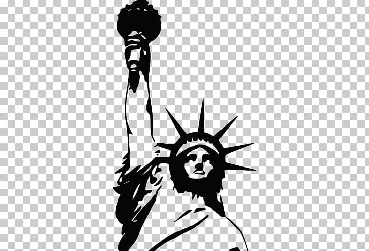 Statue Of Liberty Ellis Island Monument PNG, Clipart, Black, Black And White, Cartoon, Computer Wallpaper, Drawing Free PNG Download