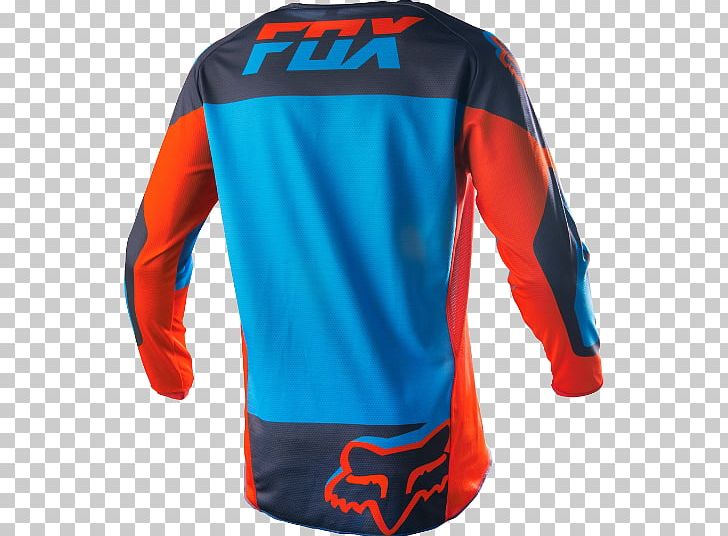 T-shirt Fox Racing Jersey Motorcycle PNG, Clipart, Active Shirt, Blue, Clothing, Cobalt Blue, Electric Blue Free PNG Download