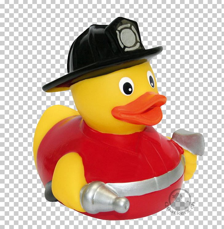 Rubber Duck Firefighter Toy PNG, Clipart, Animals, Beak, Bird, Child, Duck Free PNG Download