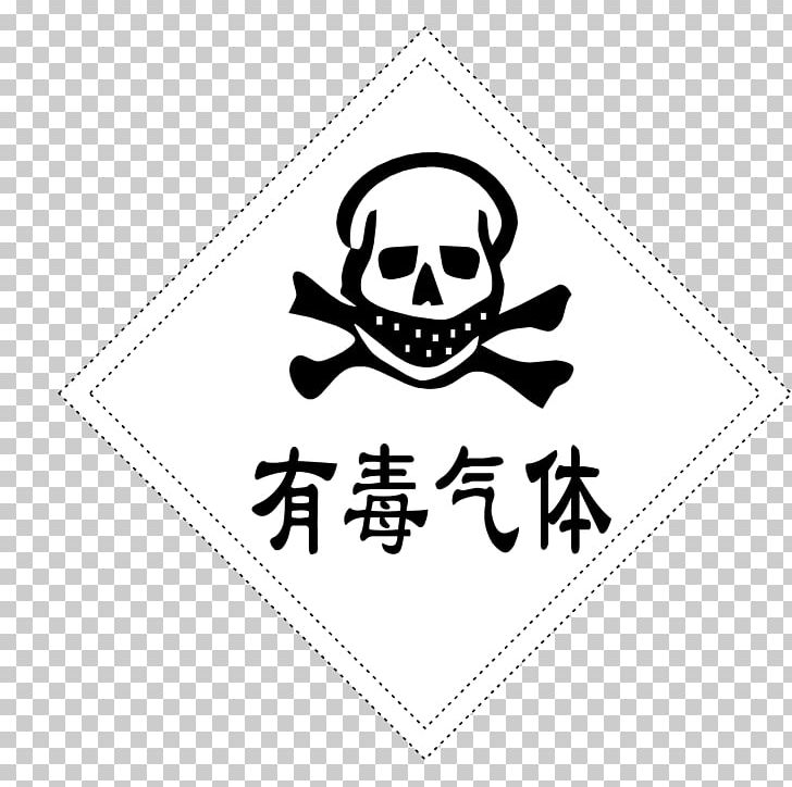 Toxic Gas Signs PNG, Clipart, Area, Black And White, Bone, Brand, Cargo Free PNG Download