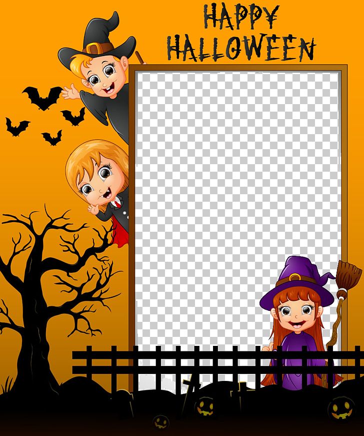 Halloween Costume Illustration PNG, Clipart, Border, Border Frame, Cartoon, Certificate Border, Child Free PNG Download