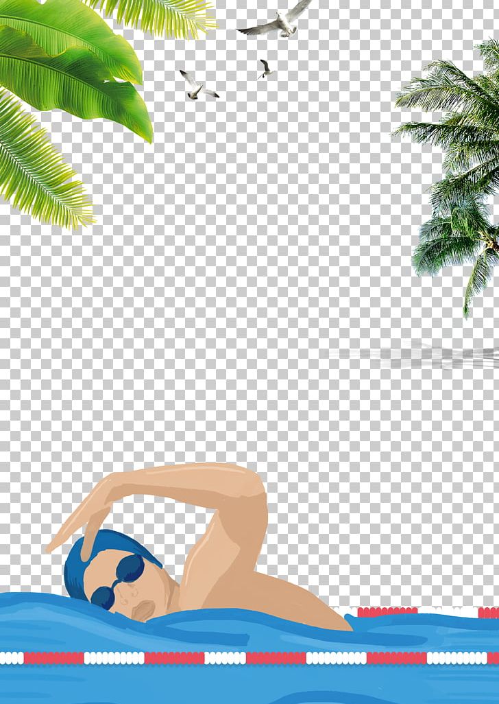 Poster Swimming Summer Cartoon PNG, Clipart, Advertisement Poster, Advertising, Area, Background Vector, Designer Free PNG Download