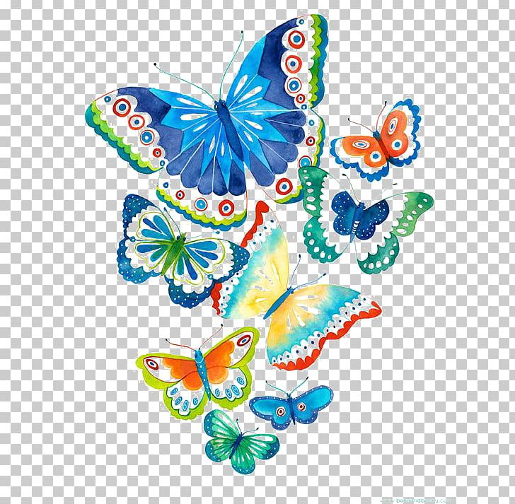 Butterfly Drawing Art PNG, Clipart, Brush Footed Butterfly, Cartoon, Cartoon Butterfly, Clay, Color Free PNG Download