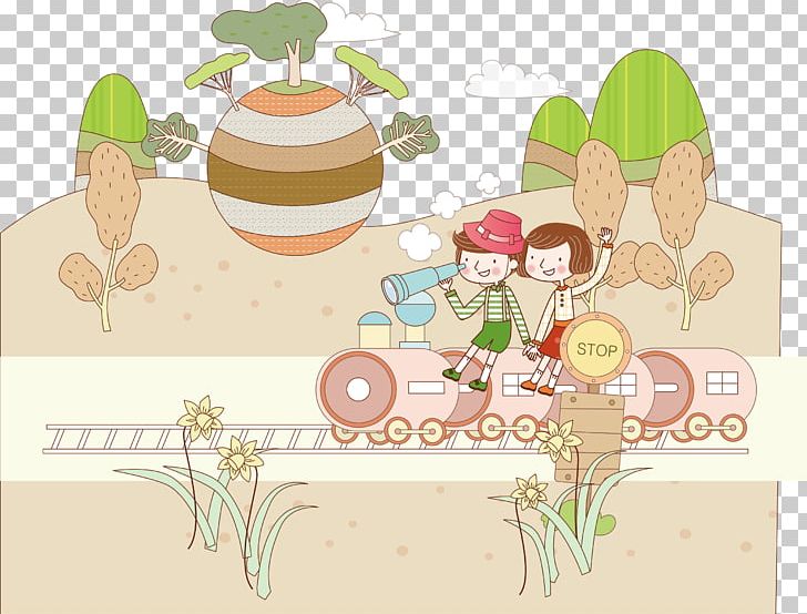 Train Child Travel Illustration PNG, Clipart, Animation, Architecture, Art, Cartoon, Comics Free PNG Download