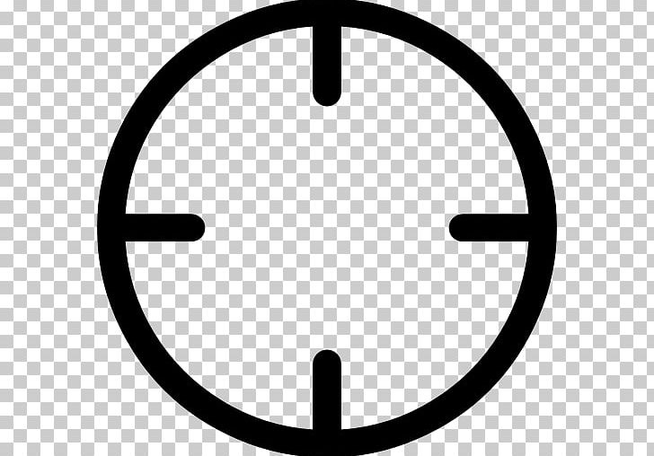 Reticle Telescopic Sight Computer Icons PNG, Clipart, Angle, Area, Black And White, Circle, Computer Icons Free PNG Download