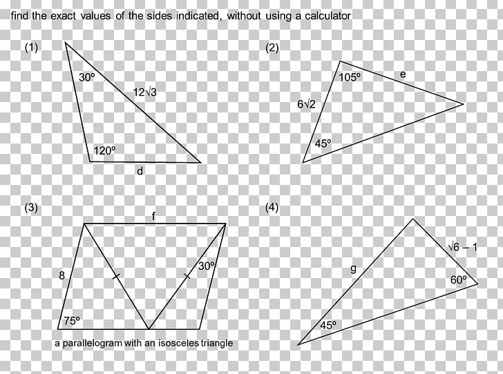 Triangle Mathematics Parallelogram Area PNG, Clipart, Angle, Area, Arithmetic, Art, Black And White Free PNG Download