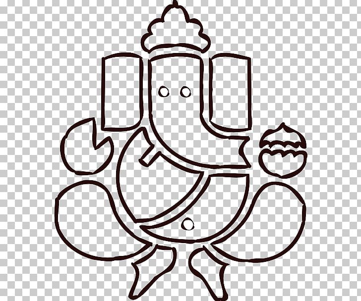 Ganesha Ganesh Chaturthi Hinduism Om PNG, Clipart, Artwork, Black And White, Clip Art, Color, Deity Free PNG Download