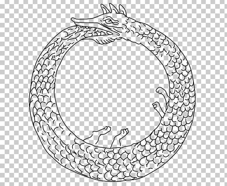 Ouroboros PNG, Clipart, Area, Black And White, Circle, Drawing, Eternity Free PNG Download