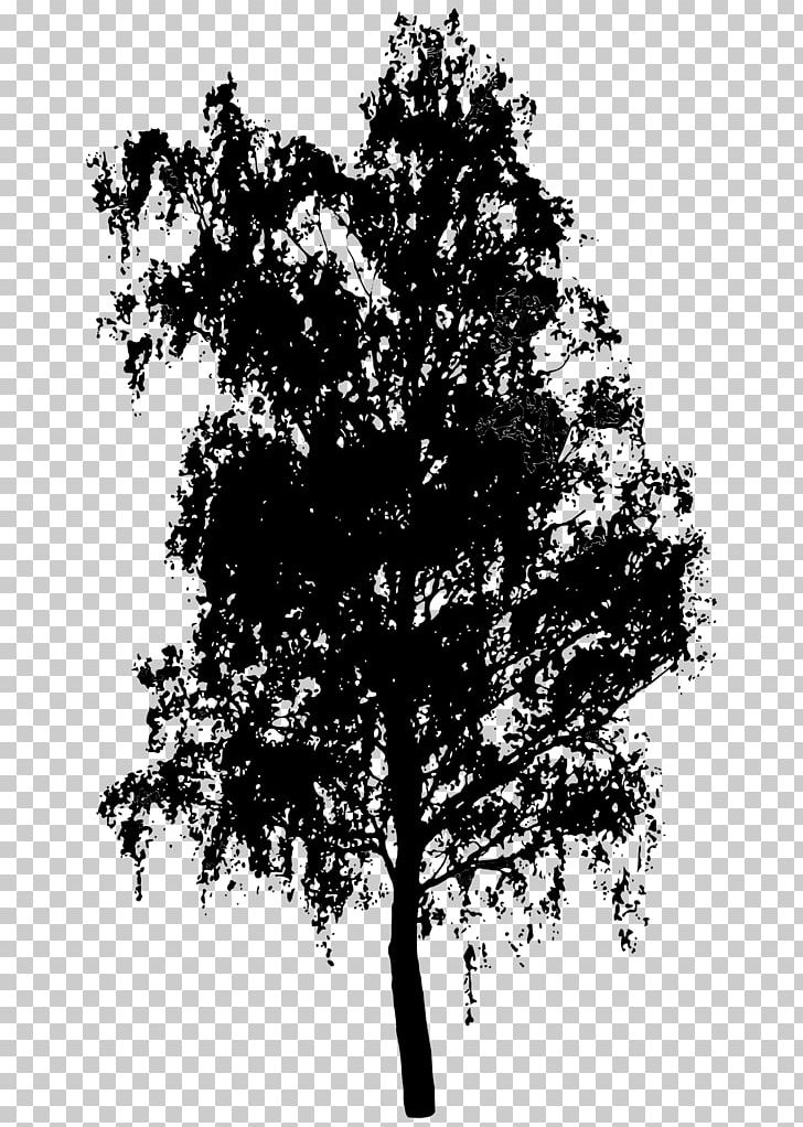 Silhouette Shrub Tree PNG, Clipart, Animals, Black And White, Branch, Drawing, Leaf Free PNG Download