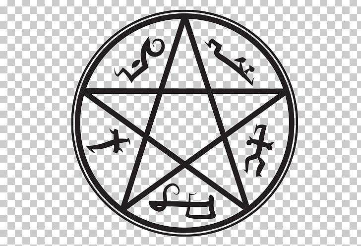Devil's Trap Demon Symbol Pentagram PNG, Clipart, Angle, Area, Black And White, Circle, Demon Free PNG Download