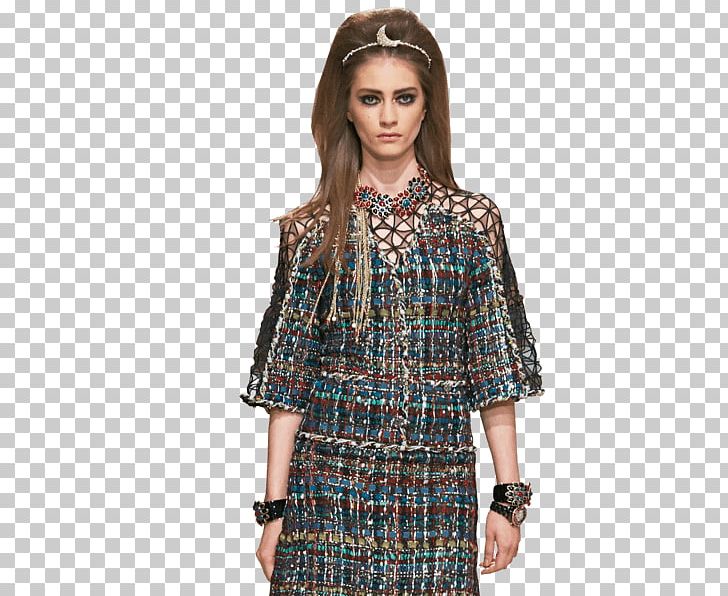 Tartan Shoulder Fashion Dress Sleeve PNG, Clipart, Blouse, Chanel Paris, Clothing, Day Dress, Dress Free PNG Download