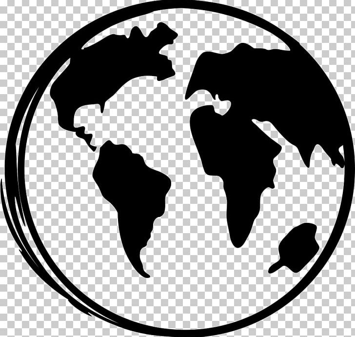 World Map Globe PNG, Clipart, Artwork, Black, Black And White, Circle, Earth Free PNG Download