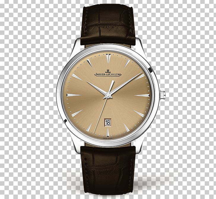 Jaeger-LeCoultre Master Ultra Thin Moon Automatic Watch Clock PNG, Clipart, Accessories, Automatic Watch, Brand, Brown, Clock Free PNG Download