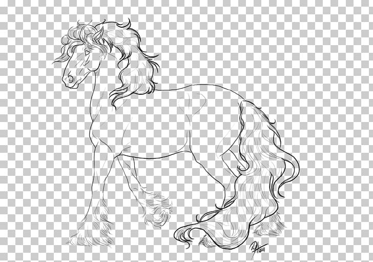 Gypsy Horse Cob Mane Mustang Pony PNG, Clipart, Artwork, Black, Black And White, Cob, Coloring Book Free PNG Download