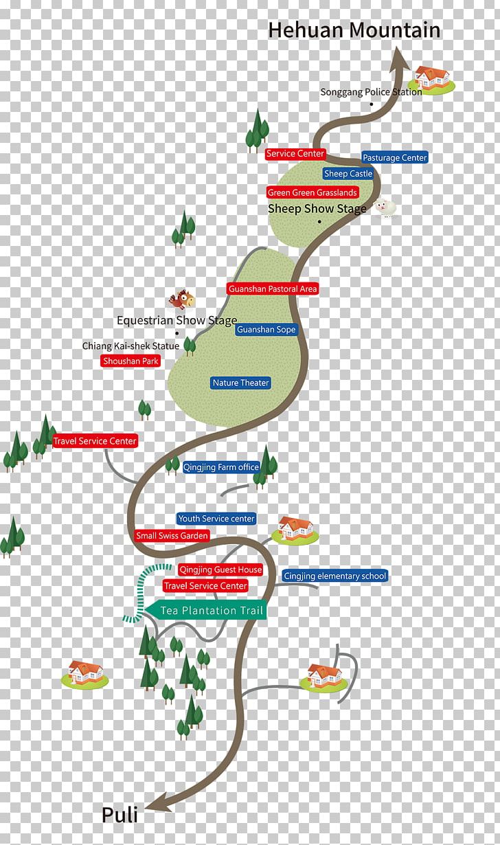 Qingjing Farm Hehuanshan Wuling Farm Trail Map PNG, Clipart, Angle, Area, Cherry Blossom, Diagram, Farm Free PNG Download