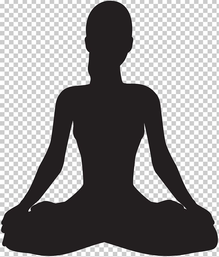yoga meditation silhouette