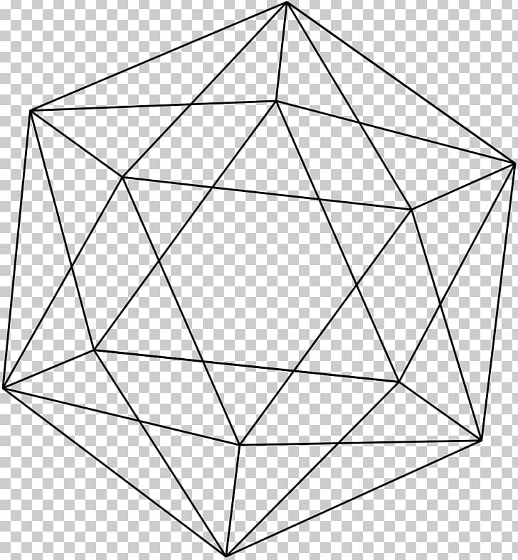 Regular Icosahedron Uniform Polyhedron Schlegel Diagram PNG, Clipart, Angle, Area, Art, B 2, Black And White Free PNG Download