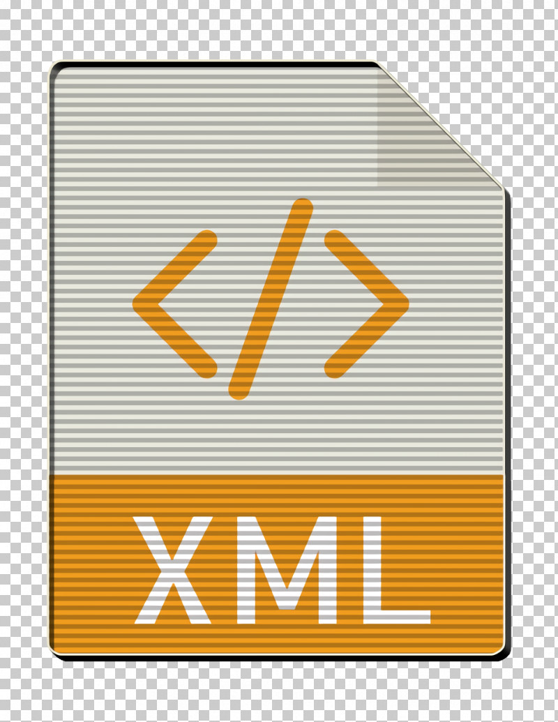 Xml Icon File Types Icon PNG, Clipart, File Types Icon, Logo, Text, Xml Icon, Yellow Free PNG Download