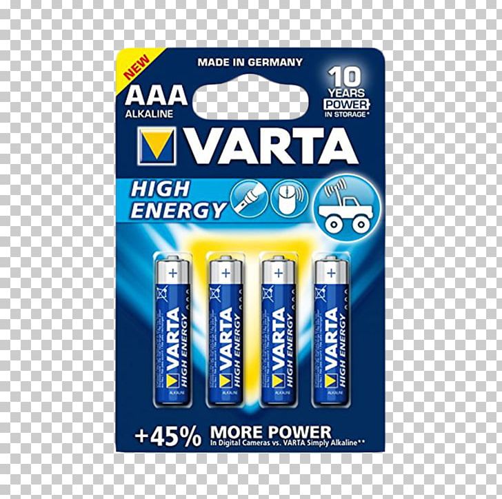 AAA Battery Alkaline Battery VARTA Electric Battery PNG, Clipart, Aaa, Aaa Battery, Aa Battery, Alkaline Battery, Battery Free PNG Download