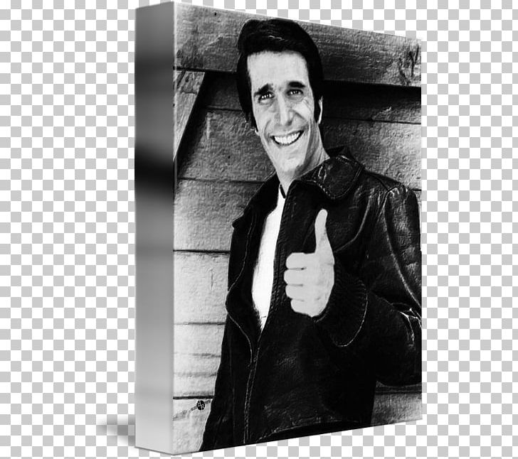 Fonzie Happy Days Portrait Canvas Print PNG, Clipart, Black And White, Black And White Watercolor, Canvas, Canvas Print, Fonzie Free PNG Download