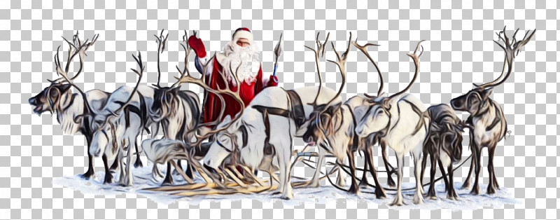 Santa Claus PNG, Clipart, Deer, Herd, Mushing, Paint, Recreation Free PNG Download
