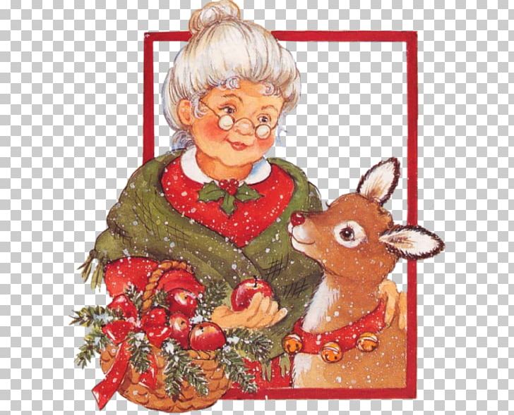 Christmas Ornament Reindeer Mrs. Claus Santa Claus Village PNG, Clipart, Art, Cartoon, Christmas, Christmas And Holiday Season, Christmas Card Free PNG Download