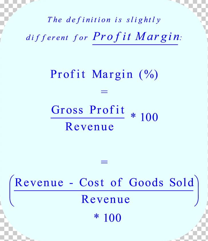 Profit Margin Mathematics Percentage Formula PNG, Clipart, Angle, Area, Blue, Breakeven, Calculation Free PNG Download