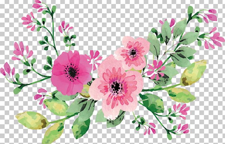 Romantic Watercolor Flowers PNG, Clipart, Annual Plant, Artificial Flower, Blossom, Chrysanths, Design Free PNG Download