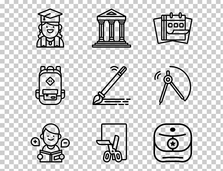 Computer Icons Education School PNG, Clipart, Academy, Angle, Area, Black, Black And White Free PNG Download
