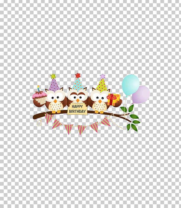 Cartoon Owl Banner Decorative Patterns Material Png Clipart Baby