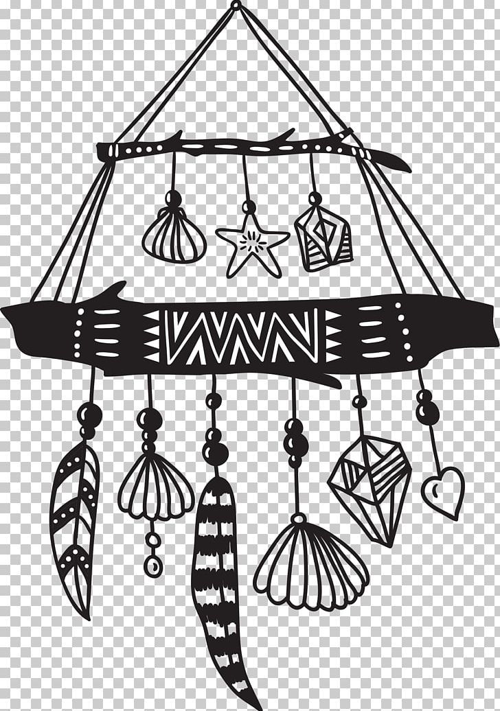 Dreamcatcher Ethnic Group Ornament Illustration PNG, Clipart, Abstract Lines, Black, Black And White, Christmas Decoration, Decoration Free PNG Download