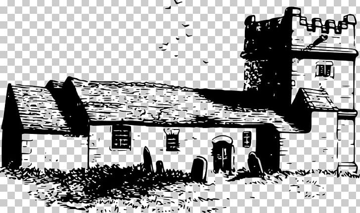 Towednack Church PNG, Clipart, Art, Black And White, Building, Cartoon, Chapel Free PNG Download