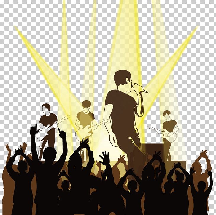 Silhouette Singing PNG, Clipart, Art, Cartoon, Cheering, Christmas Lights, Computer Wallpaper Free PNG Download