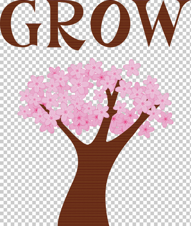 GROW Flower PNG, Clipart, Abstract Art, Drawing, Flower, Grow, Painting Free PNG Download