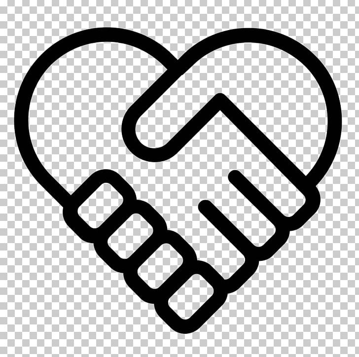 Computer Icons Heart Handshake Symbol PNG, Clipart, Area, Black And White, Computer Icons, Download, Finger Free PNG Download