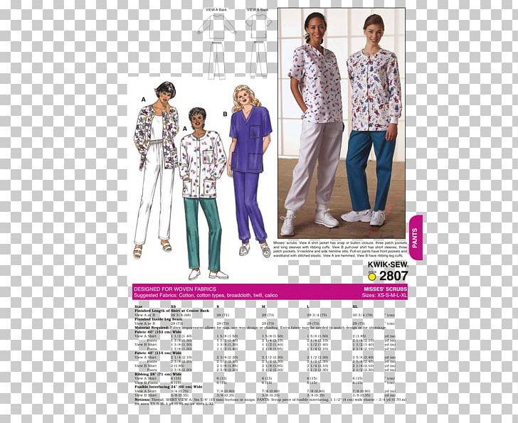 Scrubs Simplicity Pattern Sewing Pajamas Pattern PNG, Clipart, Cap, Clothing, Clothing Sizes, Costume, Human Behavior Free PNG Download