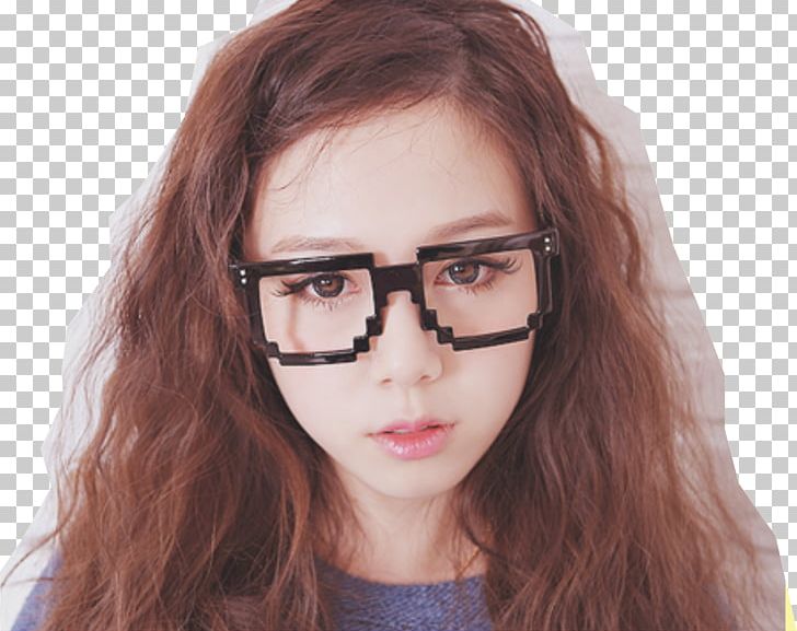 Ulzzang Glasses Nerd Jimin Korean PNG, Clipart, Brown Hair, Eyewear, Forehead, Girl, Glasses Free PNG Download