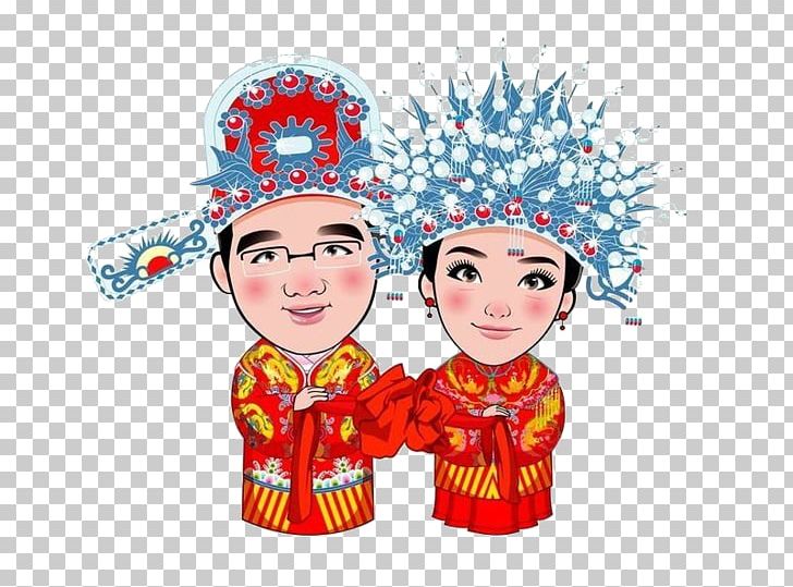 Wedding Chinese Marriage Lantern Festival Bridegroom Cartoon PNG, Clipart, Art, Bride, Bride And Groom, Bridegroom, Brides Free PNG Download