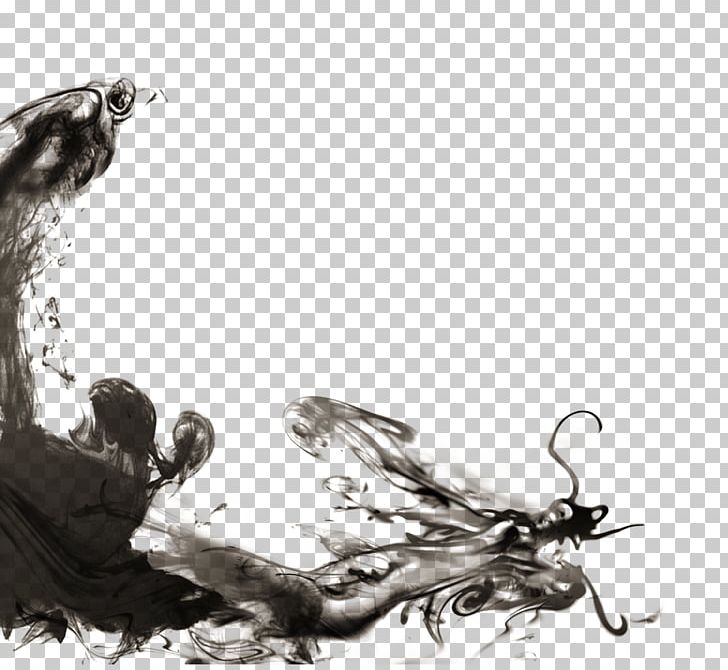 Greater China Chinese Dragon Ink PNG, Clipart, Black And White, China, Chinese, Chinese Art, Chinese Border Free PNG Download