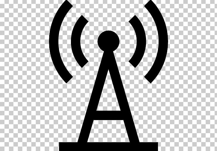 Radio Telecommunications Tower Computer Icons PNG, Clipart, Aerials, Amateur Radio, Area, Black And White, Brand Free PNG Download