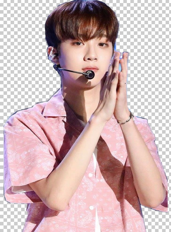 Wanna One Sticker Microphone PicsArt Photo Studio PNG, Clipart, Audio, Brown Hair, Cheek, Chin, Ear Free PNG Download