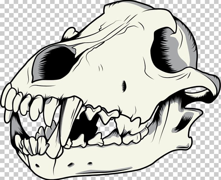 Gray Wolf Drawing Skull PNG, Clipart, Art, Artwork, Black And White, Bone, Carnivoran Free PNG Download