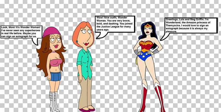 Lois Griffin Meg Griffin Wonder Woman Character Themyscira PNG, Clipart, Arm, Cartoon, Character, Daughter, Fashion Design Free PNG Download