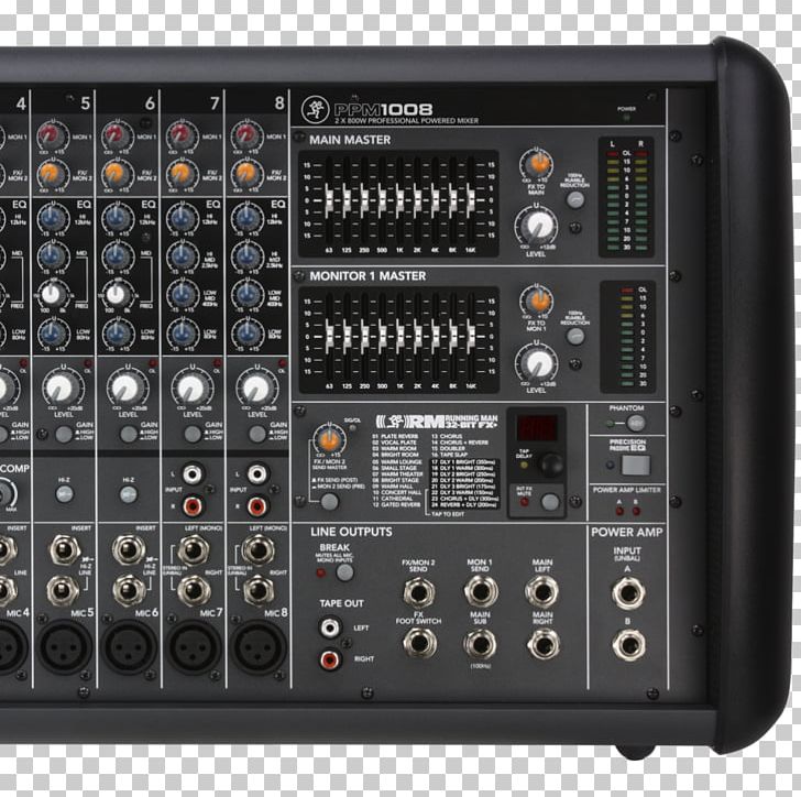 Mackie PPM1008 Audio Mixers Mackie 2404VLZ4 PNG, Clipart, Audi, Audio, Audio Equipment, Audio Receiver, Effects Processors Pedals Free PNG Download