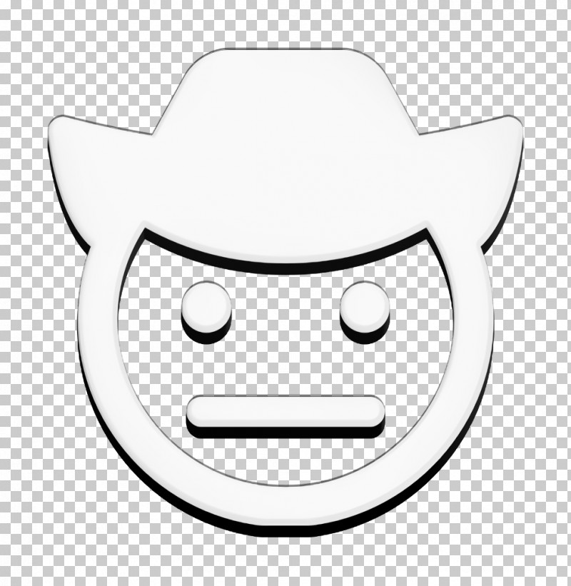 Cowboy Icon Smiley And People Icon Emoji Icon PNG, Clipart, Cartoon, Cowboy Icon, Emoji Icon, Headgear, Meter Free PNG Download