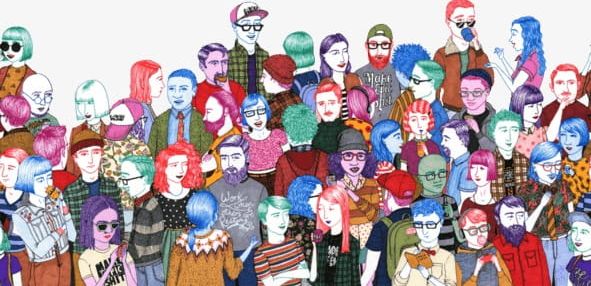 Crowded PNG, Clipart, Cartoon, Crowd, Crowded Clipart, Hand, Hand Painted Free PNG Download